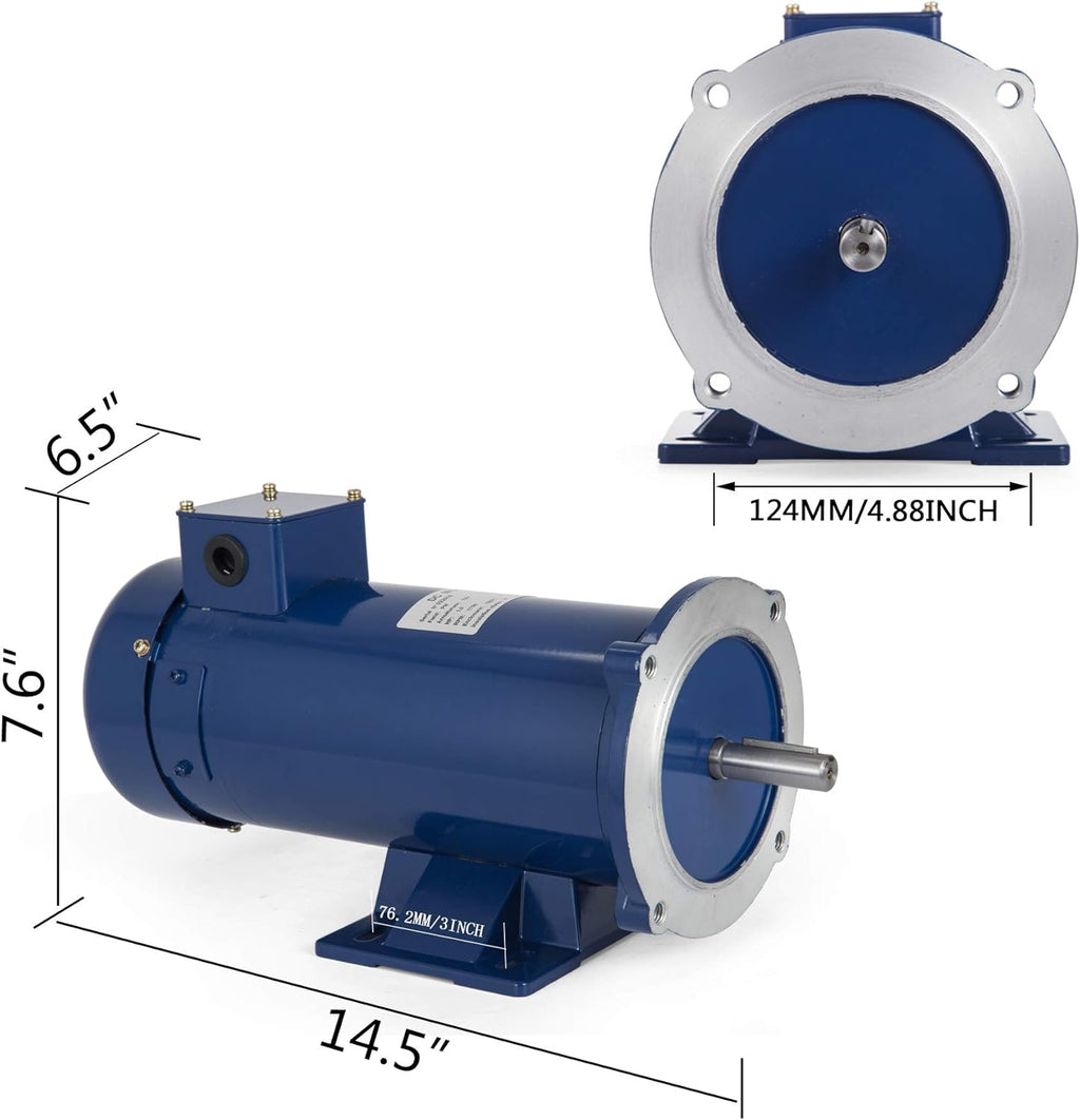 1 Hp DC Motor 12V Permanent Magnet Motor Z47031