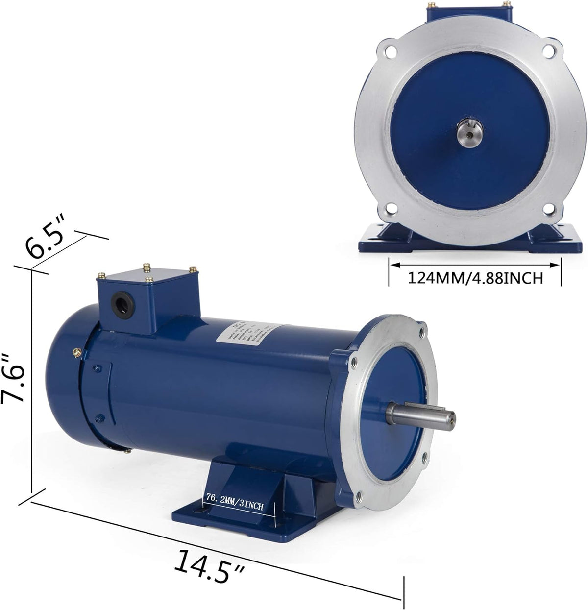 1 Hp DC Motor 12V Permanent Magnet Motor Z47031