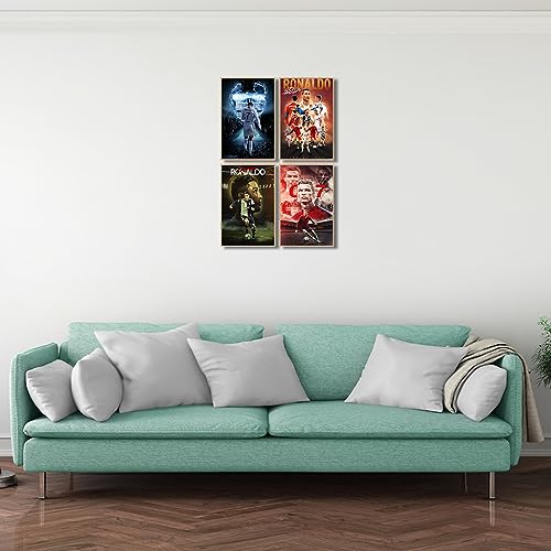 Set of 4 Unframed Canvas Wall Posters 08 in. X 12 in. O71790