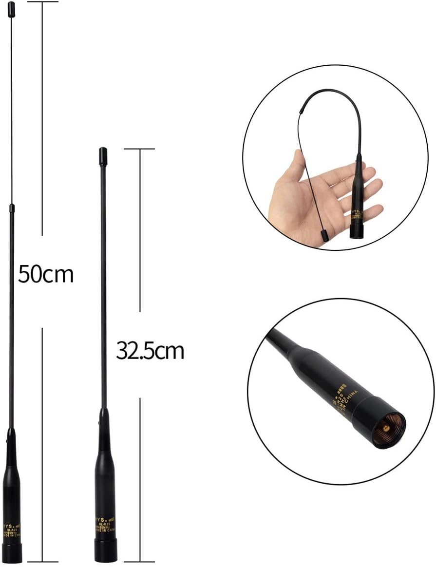 25W Dual Band VHF/UHF Mobile Transceiver with Magnetic Mount and Antenna O974