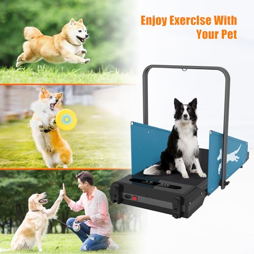 Dog Treadmill Pet Running Machine SlatMill for Small Medium-Sized Dogs Pet Fitness Treadmill Easy to Move 220 LBS E93990