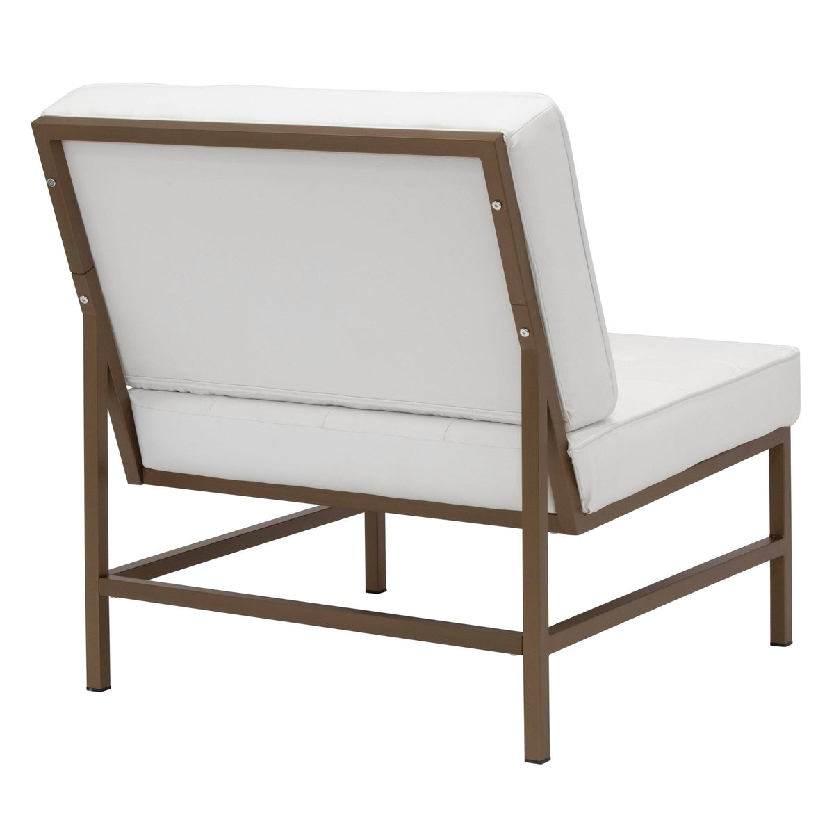 Tufted Blended Leather Accent Chair O628