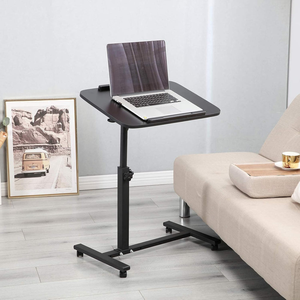 Adjustable Overbed Bedside Table with Wheels R5245