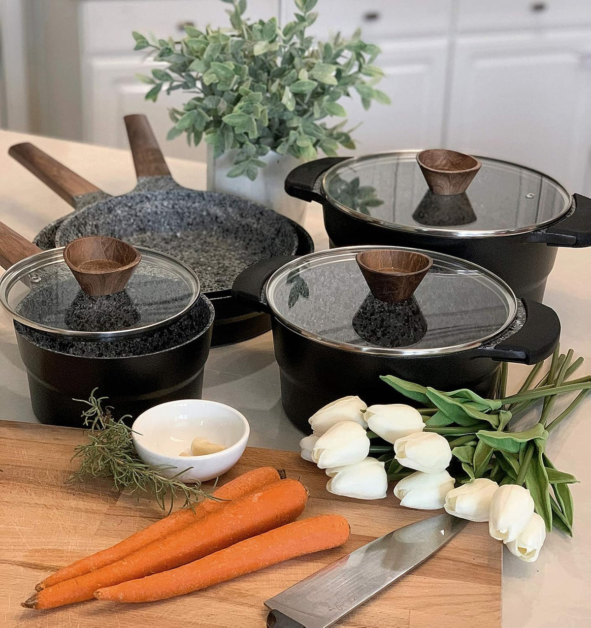 12 Piece Nonstick Die-cast Aluminum Cookware Set B180