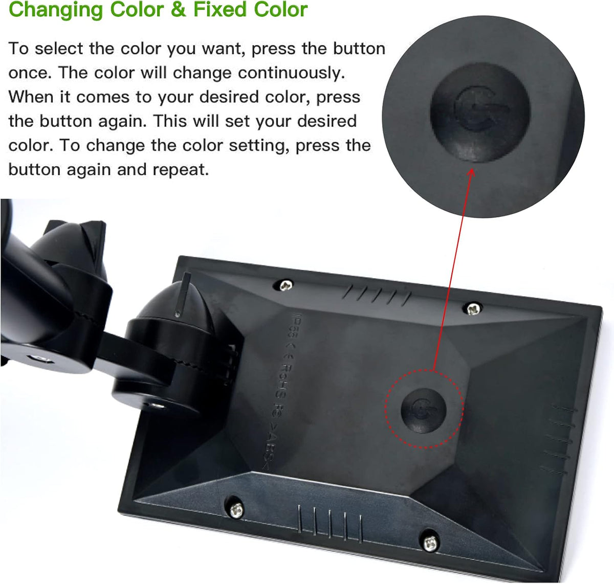 Solar Spotlight Multi-Color Solar Garden Lights 4 Pack B646443