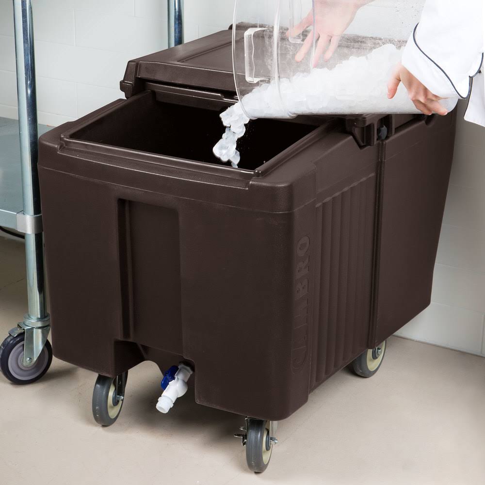 Ice Caddie 125 lbs 5 in Casters Brown K984