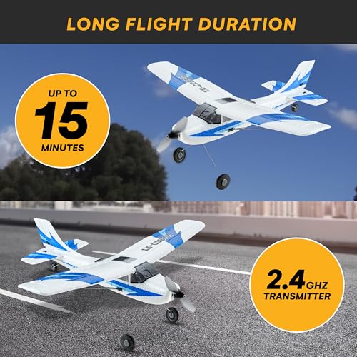 4 Channel Stunt Flying RC Plane, 20" Wing Span, EPP Foam W372113
