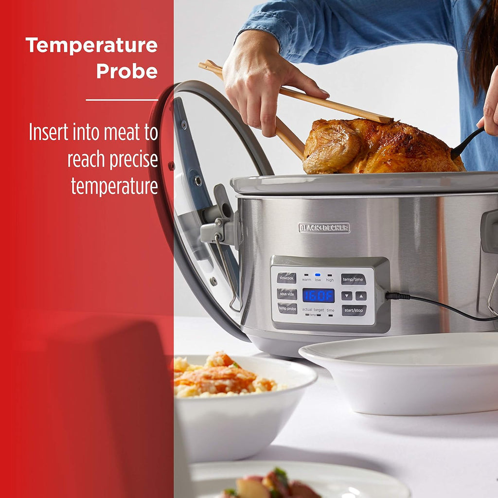 7-Quart Digital Slow Cooker with Locking Lid C77132