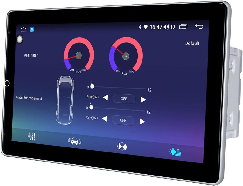 10.1 Inch Android Car Stereo Rotatable Touchscreen Double Din Car Radio F629