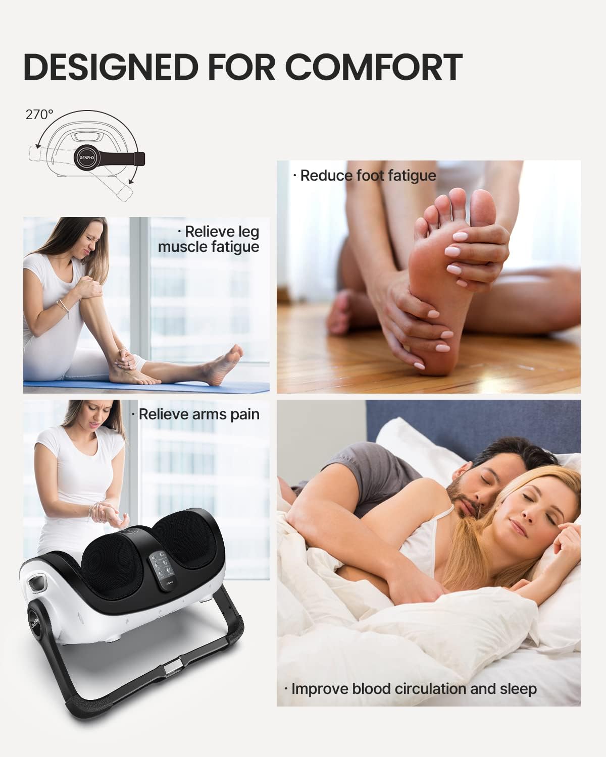 Shiatsu Foot and Calf Massager with Heat and Remote L93750