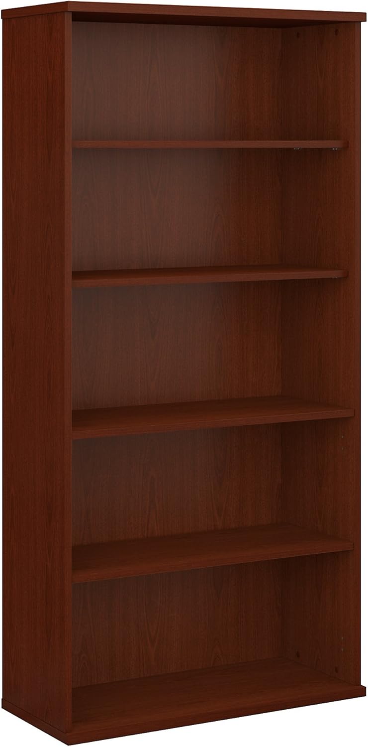 36W 5 Shelf Mahogany Bookcase O68344