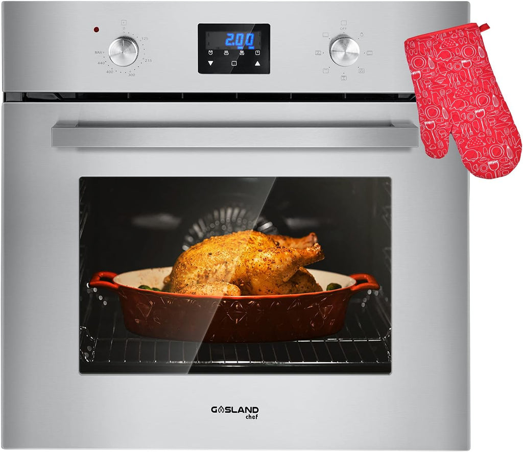24 Inch 240V 2800W 2.3 Cu.ft 9 Cooking Functions Convection Single Wall Oven K948