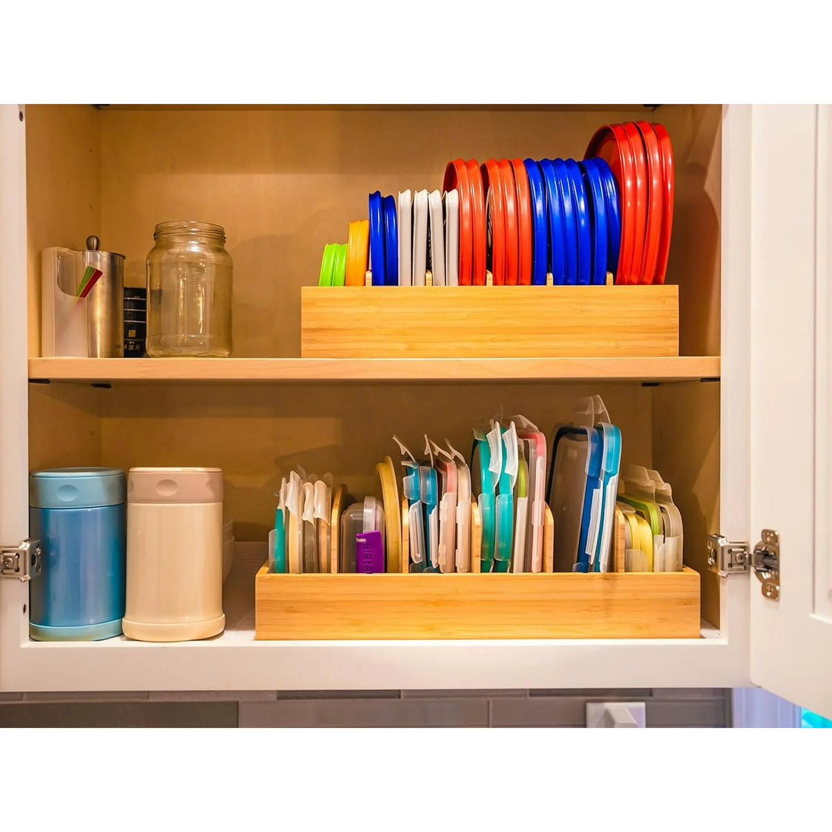Bamboo Drawer Caddy with Adjustable Dividers Q68710