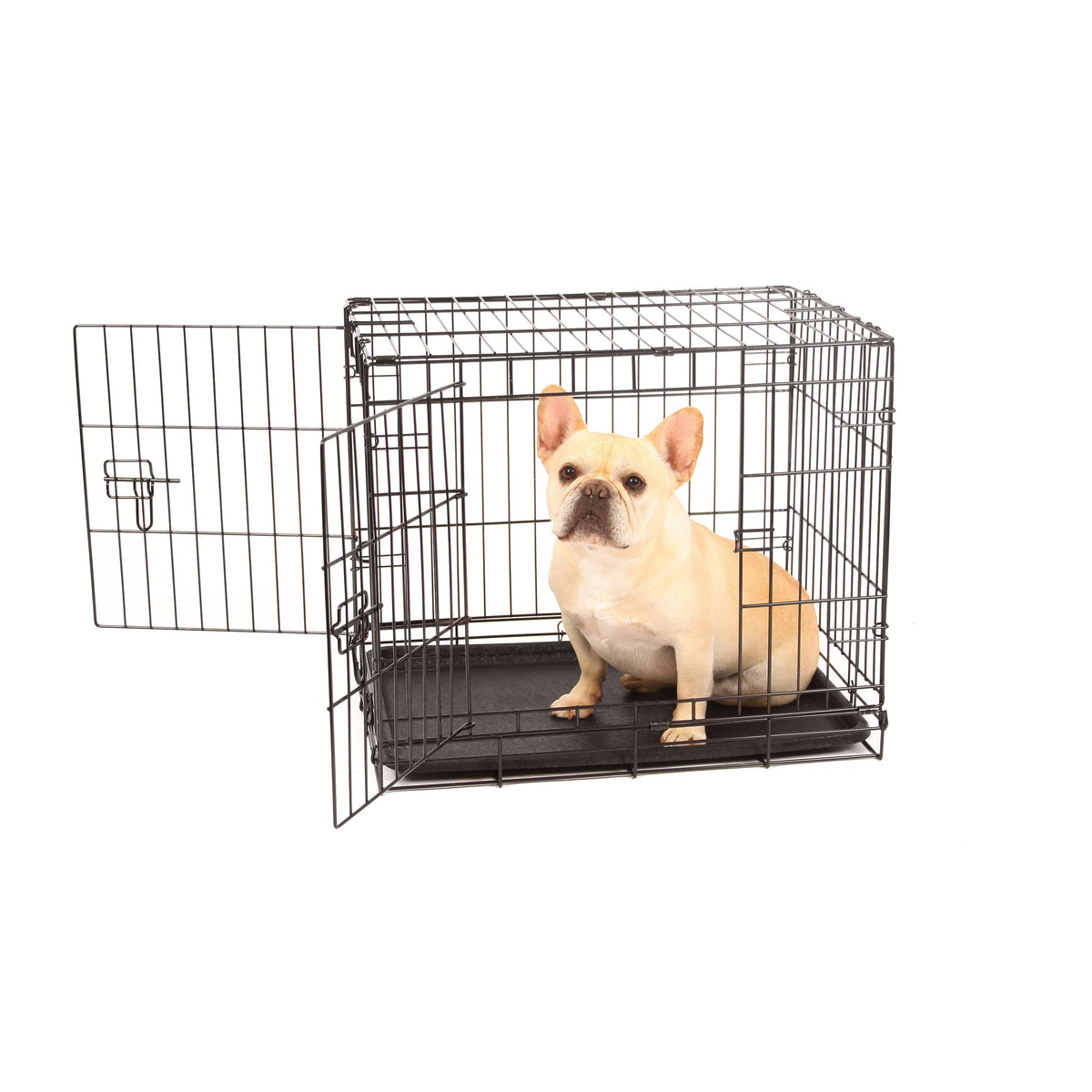 Double Door Metal Dog Crate C23685