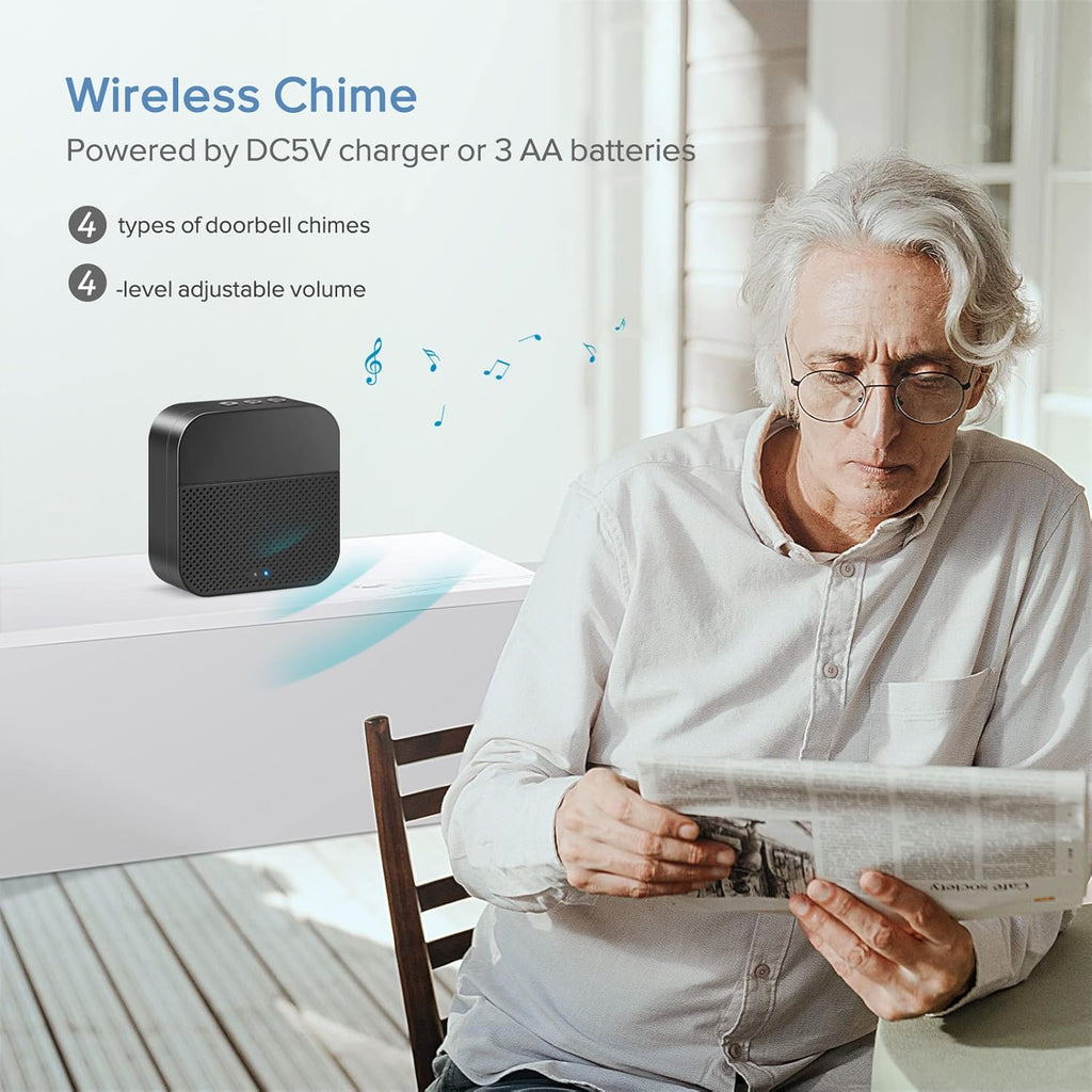 1080P HD WiFi Wireless Video Doorbell Camera with Chime N1301
