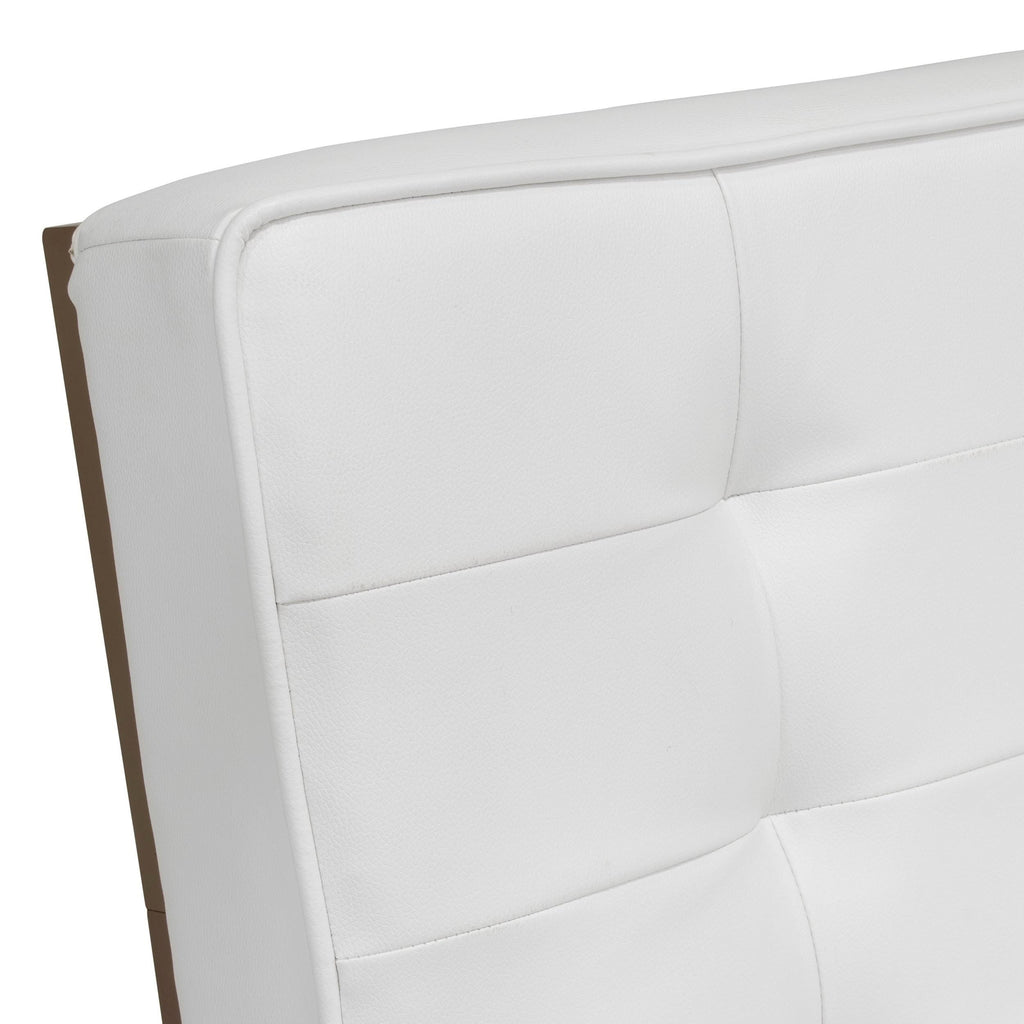 Tufted Blended Leather Accent Chair O628