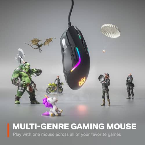 Black Gaming Mouse with 18,000 CPI Optical Sensor Q6894
