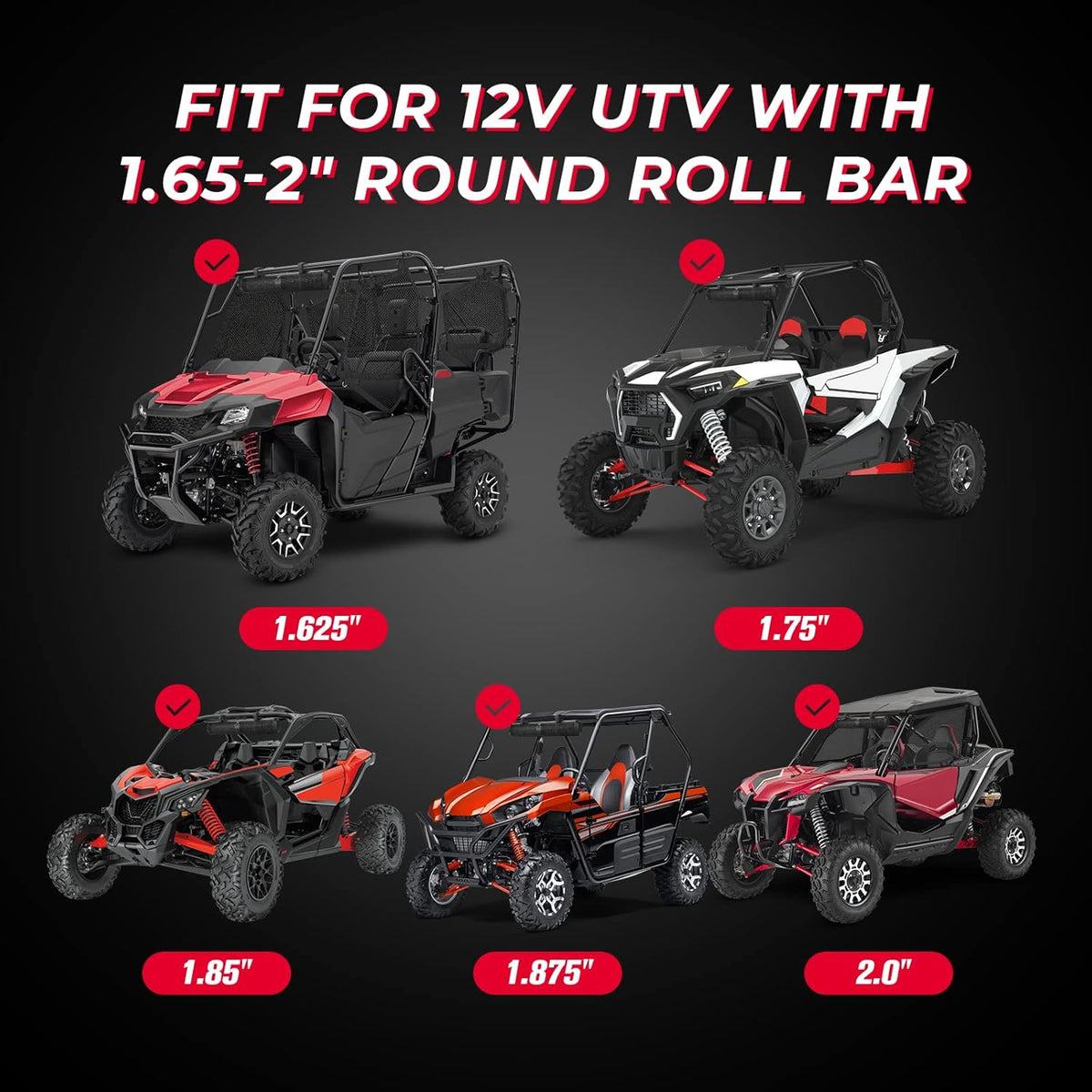 4 inch Bluetooth Waterproof Roll Bar Speakers D114828