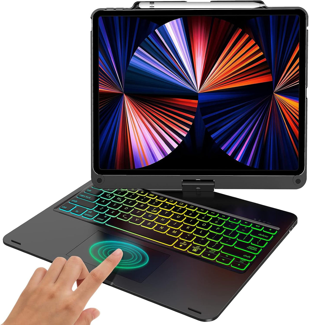 Black Rotate Keyboard Case Y4300