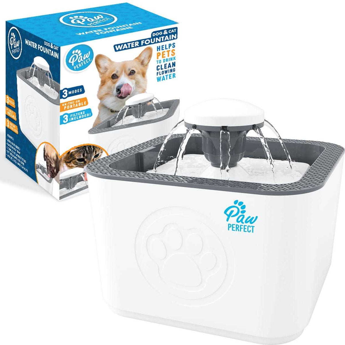 Dog & Cat Filtered Water Fountain M8308