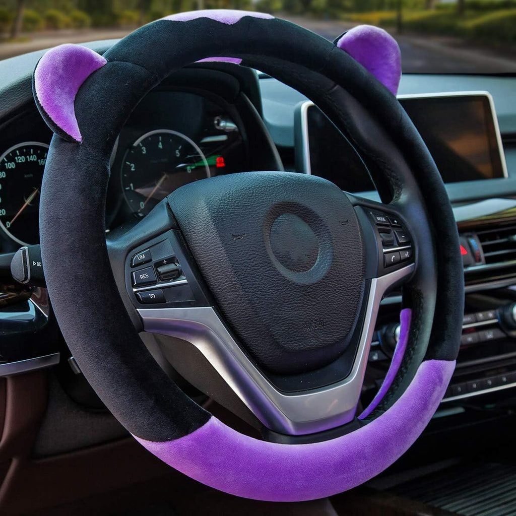 Pink Plush Car Steering Wheel Cover R425363