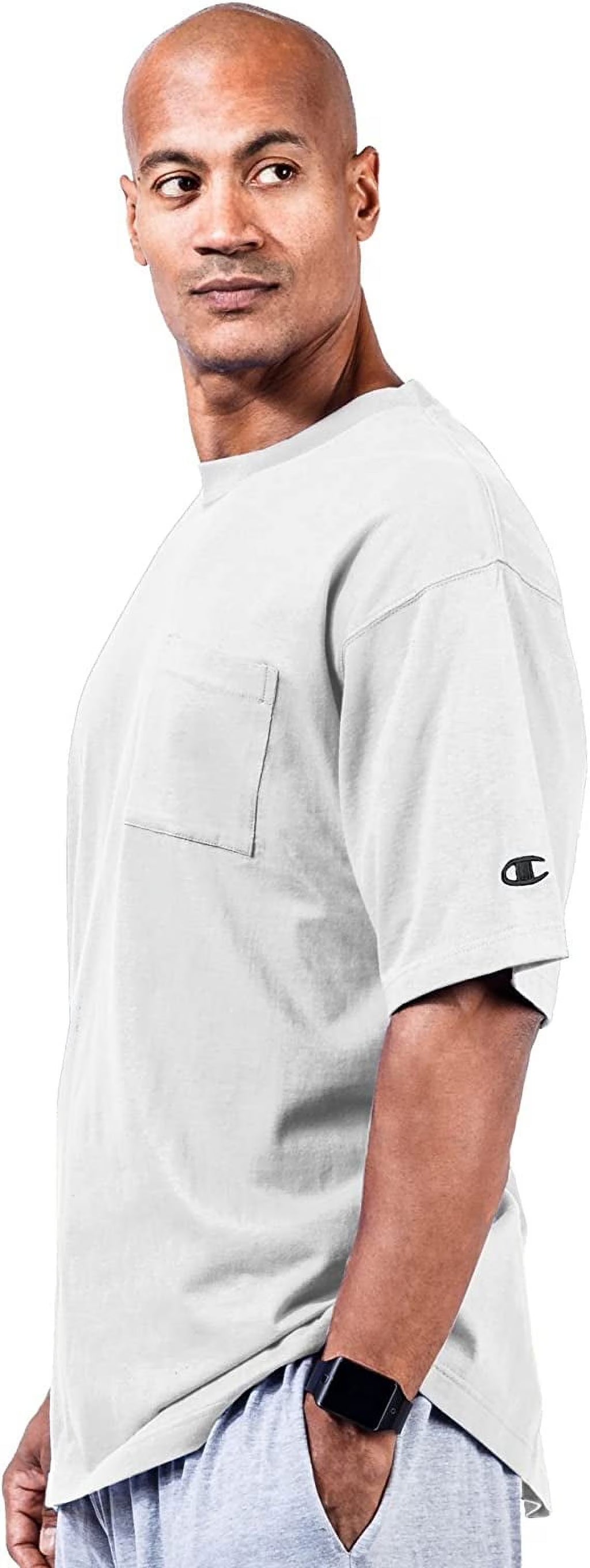 White Cotton Jersey Pocket T-Shirt O733080