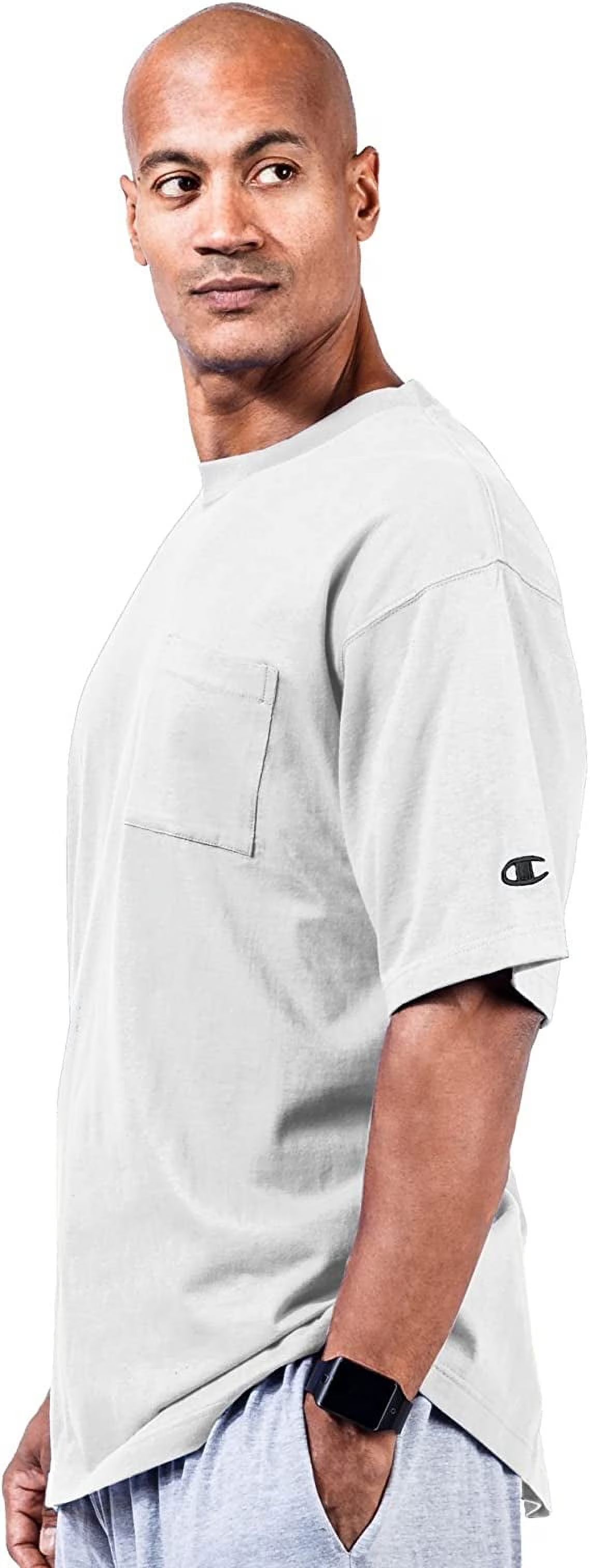 White Cotton Jersey Pocket T-Shirt O733080