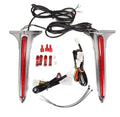 LED Chrome Saddlebag Accent Lights with Red Lens E980