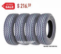 Trailer Tires ST 205/75D15 6 PR Load Range C Set 4 W2904