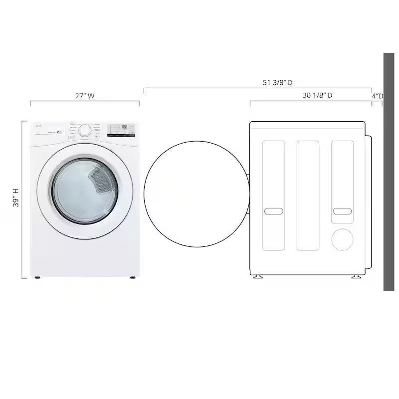7.4 Cu. Ft. Vented Stackable Gas Dryer with Sensor Dry T5597