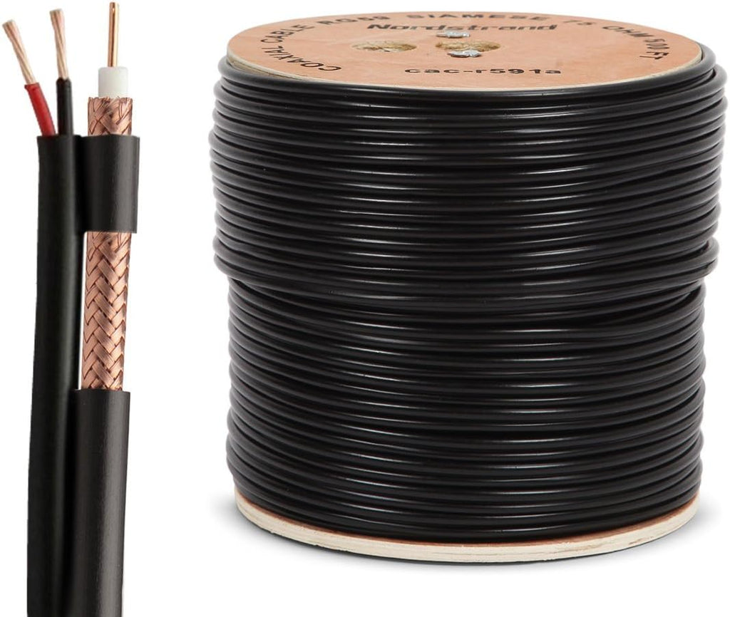 20AWG RG59 Siamese Coaxial Cable 500ft U9815