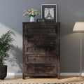 Grey 6 Drawer Wood Dresser P38291