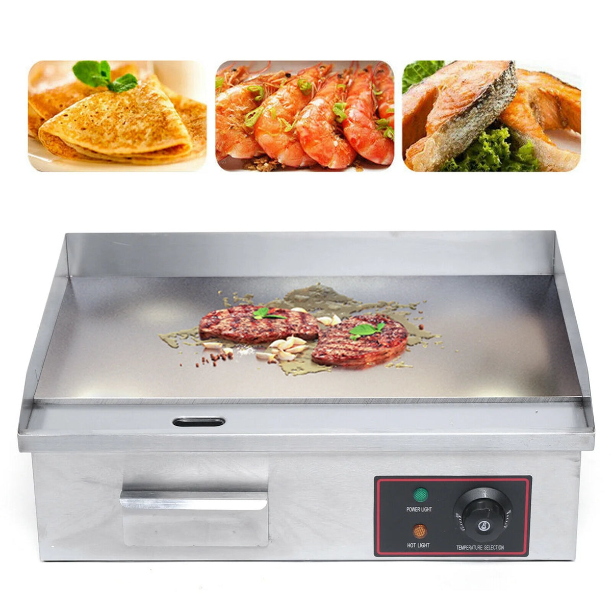 3000W Commercial Electric Countertop Griddle U71117
