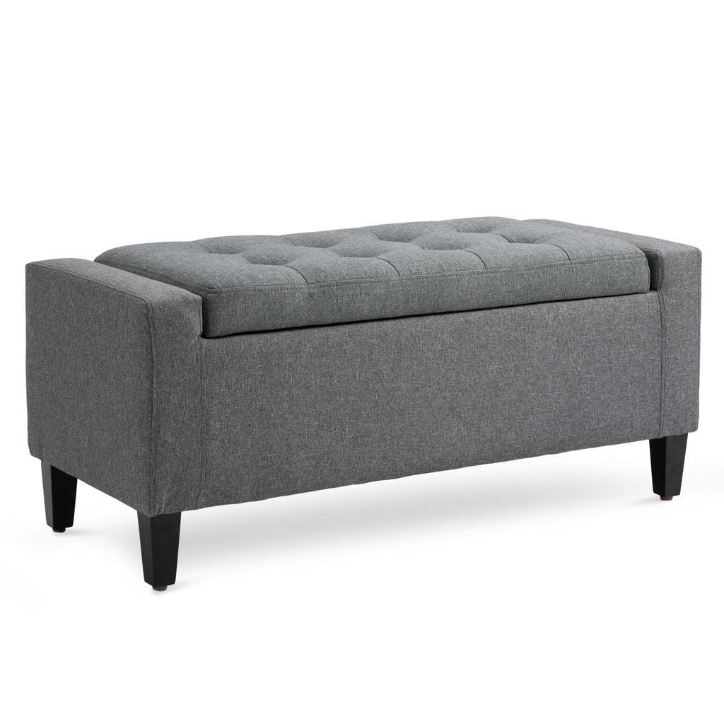 Linen Storage Ottoman Bench V4433