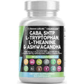 GABA 5 HTP L Tryptophan L Theanine Ashwagandha SAM-e L-Glycine 60 Caps H3970