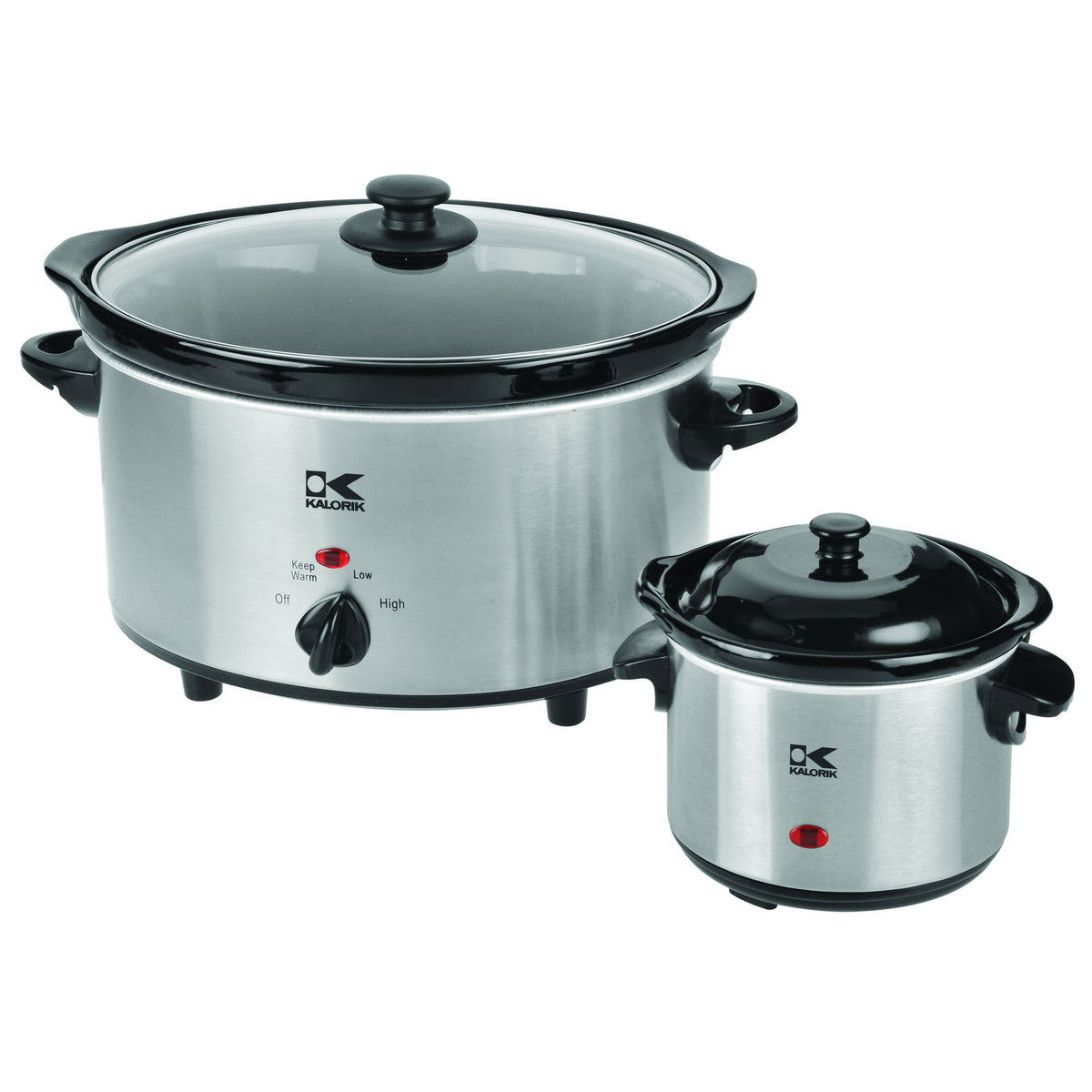 4.75 qt Slow Cooker with 0.75 qt Dipper - Stainless Steel T3054