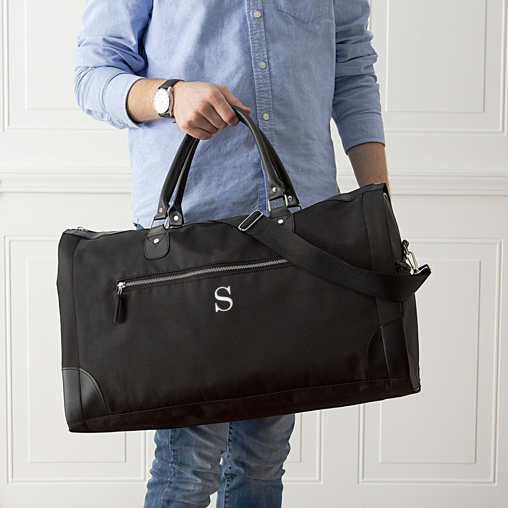 Black Microfiber Convertible Garment Bag N985742