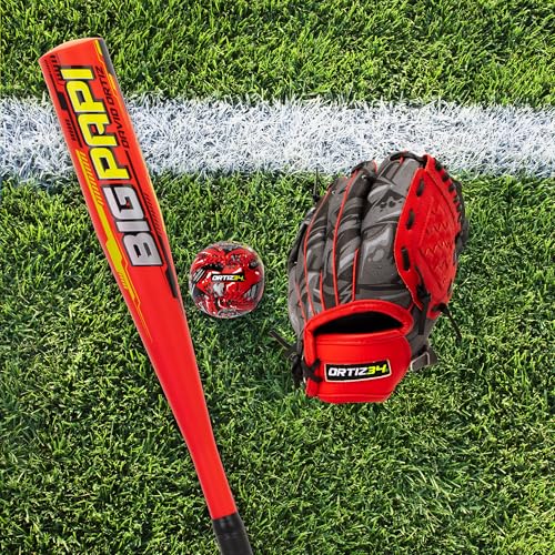 25” Aluminum T-Ball Bat with Foam Core T-Ball and 9” Youth Glove Y301969