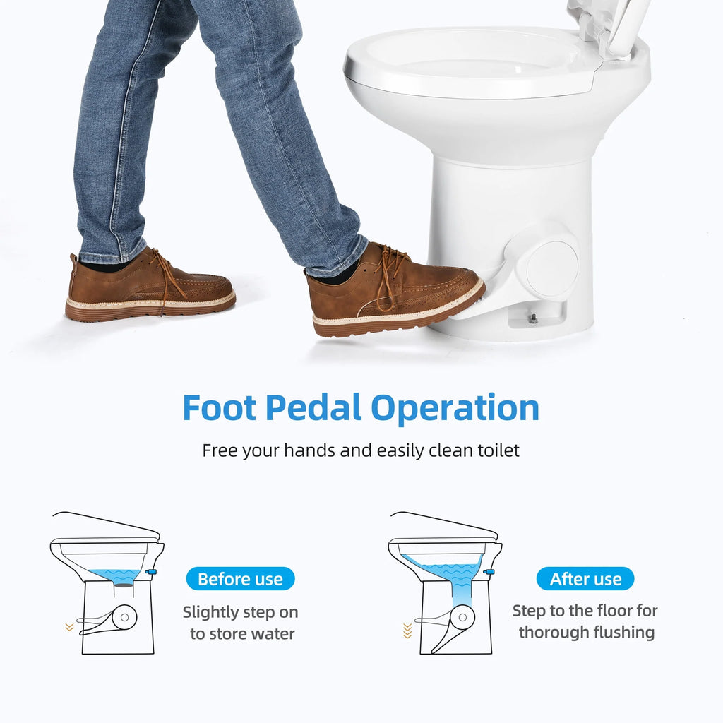 6.6 Gallon Gravity Flush Toilet with Hand Sprayer S69113