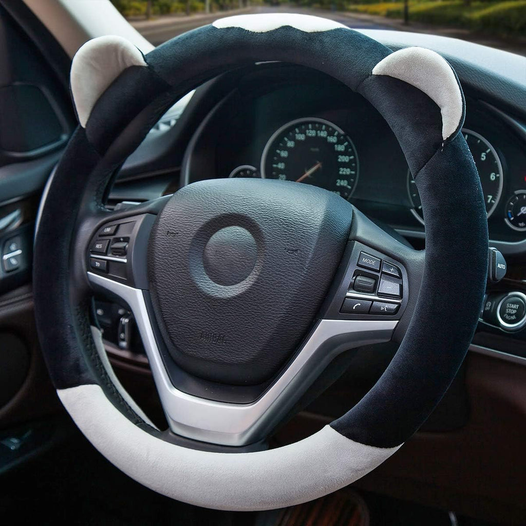 Pink Plush Car Steering Wheel Cover R425363