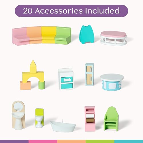 Pretend Play Playhouse with 20 Accessories D74911