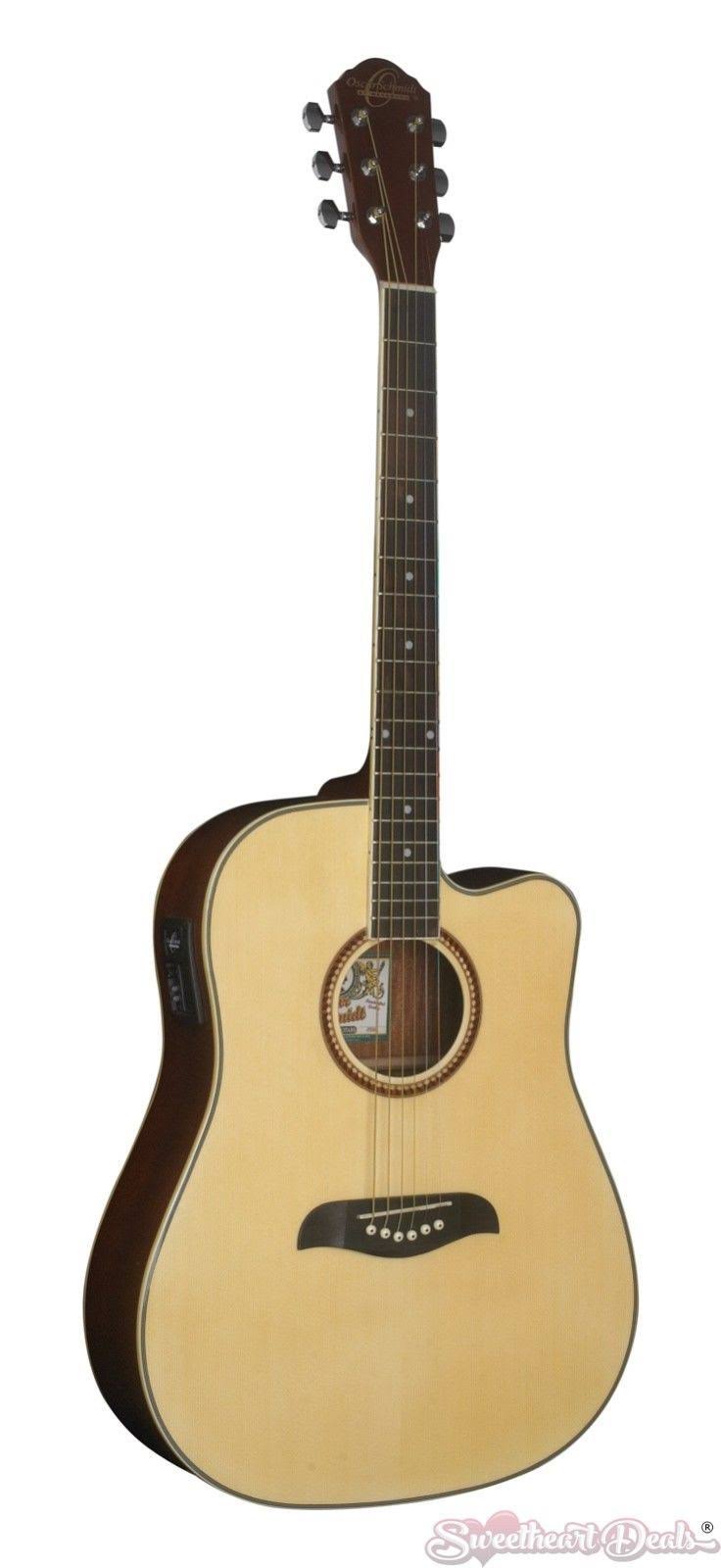 Dreadnought Acoustic Electric Guitar Natural L130173
