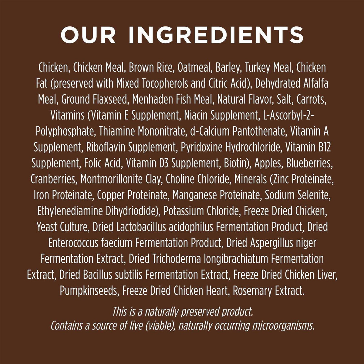 Chicken & Brown Rice Recipe Dry Dog Food M92747