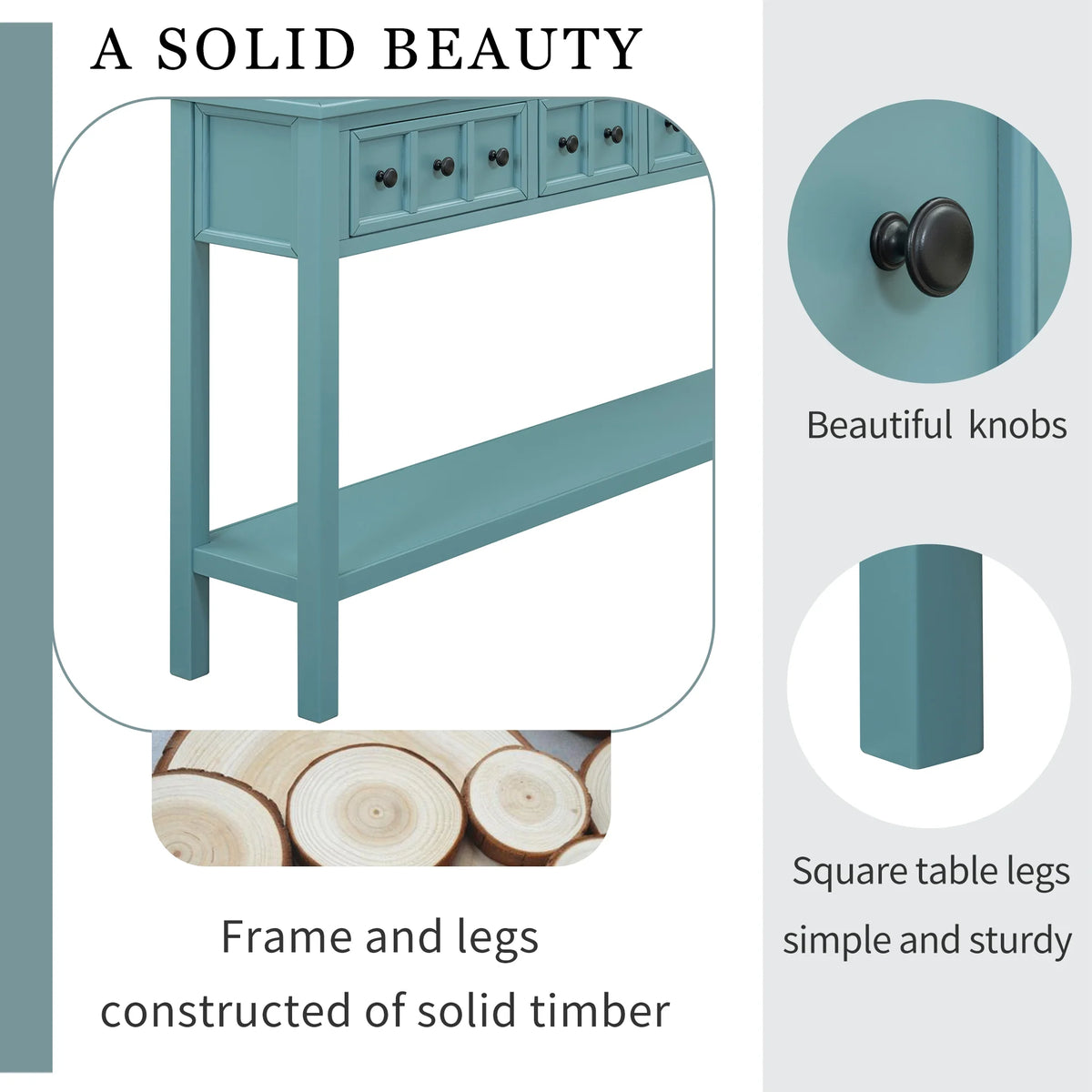 Rustic Entryway Console Table O16445