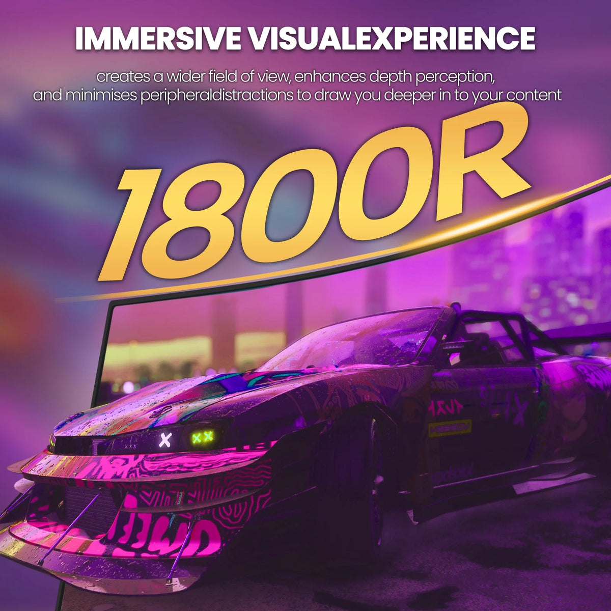 32 Curved Gaming Monitor, FHD 1080P, 165Hz, 1ms, FreeSync, Black J2260