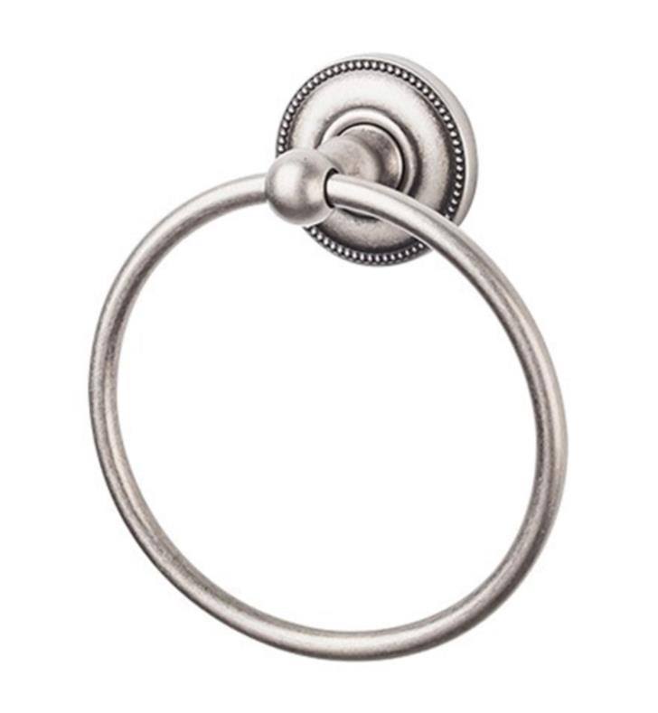 Polished Chrome Beaded Backplate Bath Ring V91740