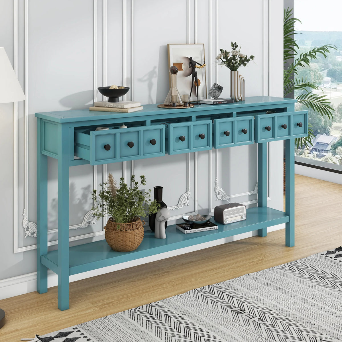 Rustic Entryway Console Table O16445