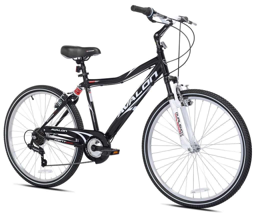 26 In. Black Comfort Bike with Full Suspension A71828