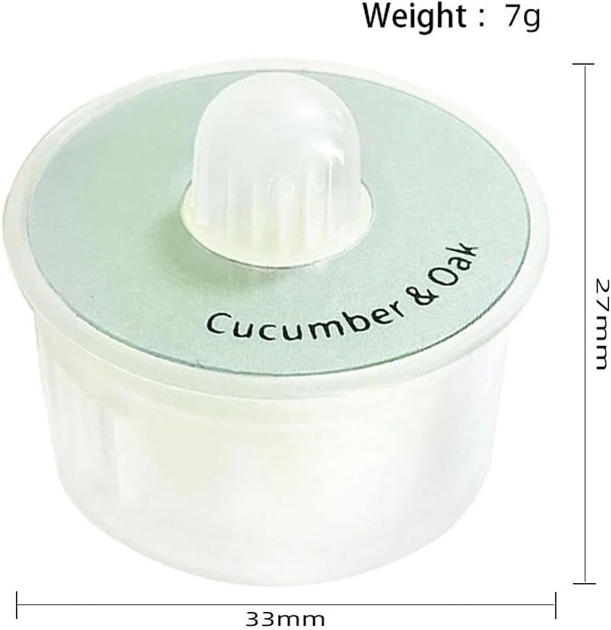6 Pcs Fragrance Capsule Air Freshener Replacement, Cucumber & Oak S9546