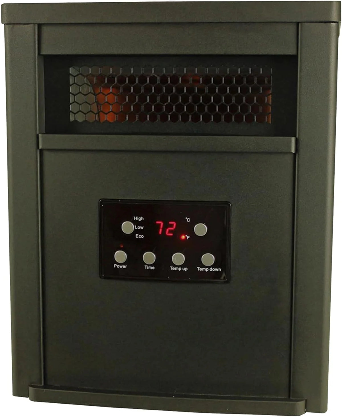 1500W Portable Electric Infrared Quartz Space Heater with Remote Control Black 2 Pack F334866